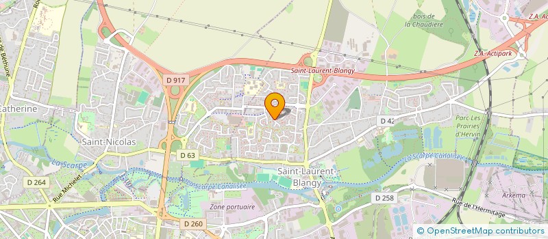 localisation de l'entreprise MONSIEUR NABIL ABEDDOU  SAINT-LAURENT-BLANGY