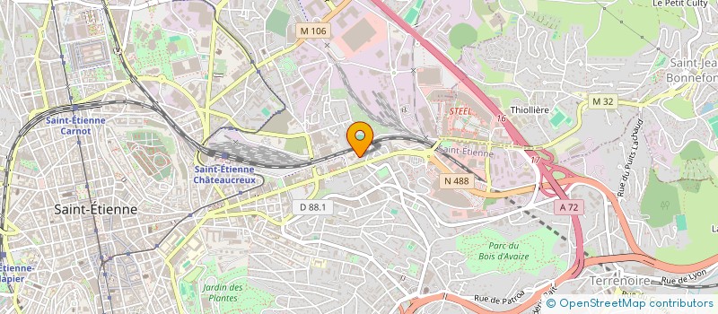 localisation de l'entreprise MONSIEUR NABIL ABOUHOU  SAINT-ETIENNE