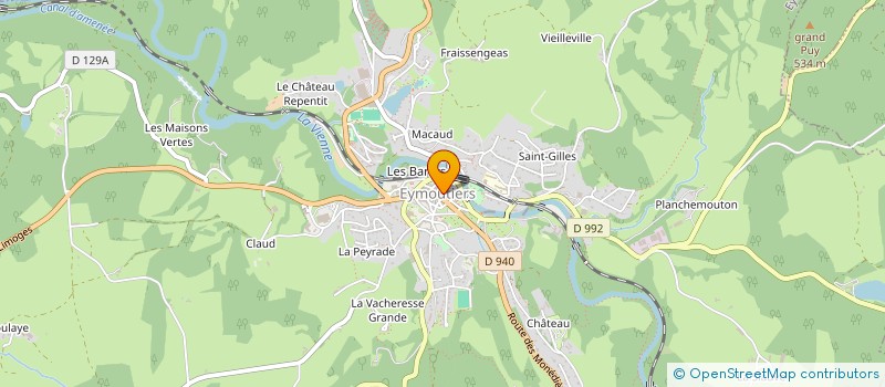 localisation de l'entreprise MONSIEUR NABIL AHMED HASSAN  EYMOUTIERS