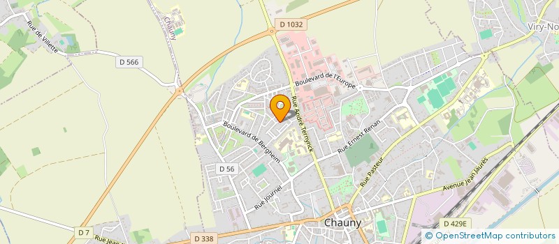 localisation de l'entreprise MONSIEUR NABIL AIDI  CHAUNY