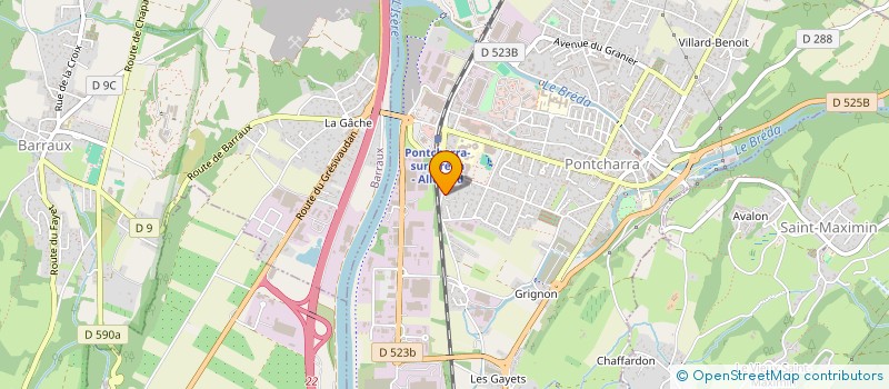 localisation de l'entreprise MONSIEUR NABIL AISSANI  PONTCHARRA