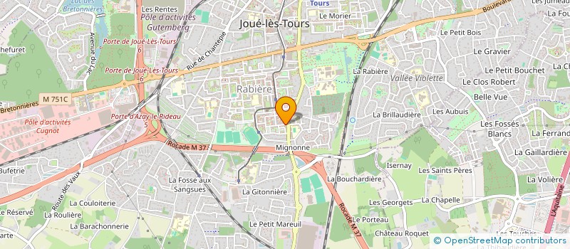 localisation de l'entreprise MONSIEUR NABIL AKROUCHE  JOUE-LES-TOURS