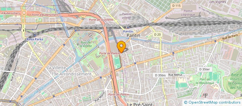 localisation de l'entreprise MONSIEUR NABIL AMRANE à PANTIN