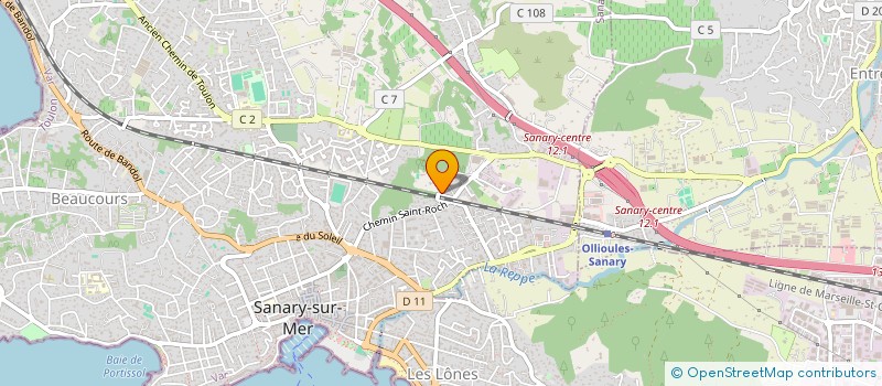 localisation de l'entreprise MONSIEUR NABIL AOUED  SANARY-SUR-MER