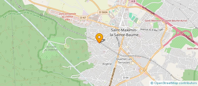 localisation de l'entreprise MONSIEUR NABIL AOUN à SAINT-MAXIMIN-LA-SAINTE-BAUME