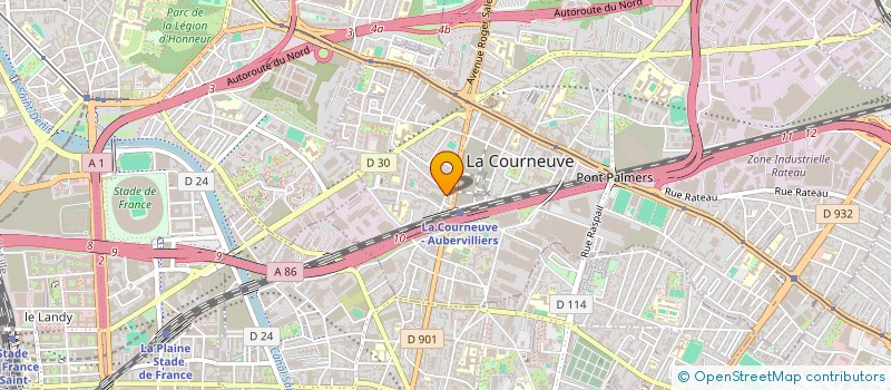 localisation de l'entreprise MONSIEUR NABIL BELHADJ à LA COURNEUVE