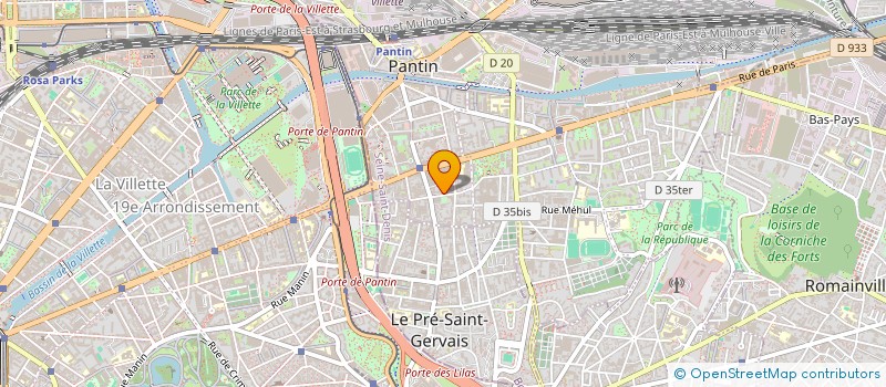 localisation de l'entreprise MONSIEUR NABIL BENAICHA à PANTIN