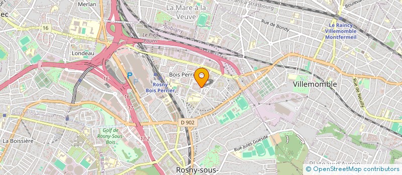 localisation de l'entreprise MONSIEUR NABIL BENAOUDA à ROSNY-SOUS-BOIS