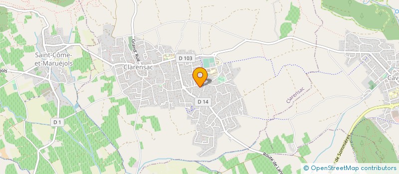 localisation de l'entreprise MONSIEUR NABIL BENHMADI  CLARENSAC