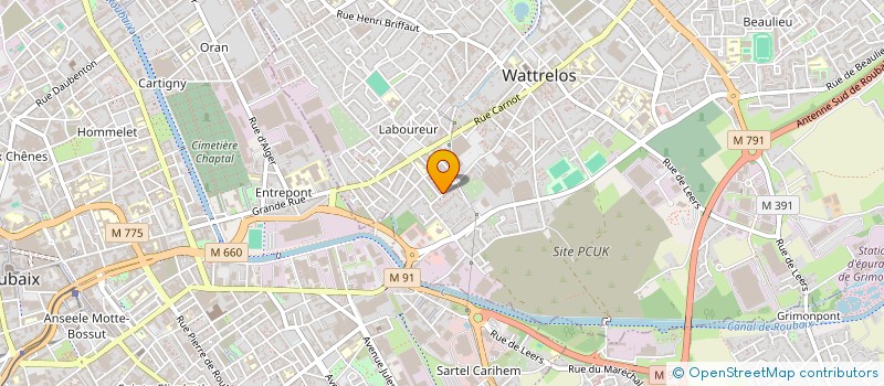 localisation de l'entreprise MONSIEUR NABIL BENOUMEUR  WATTRELOS