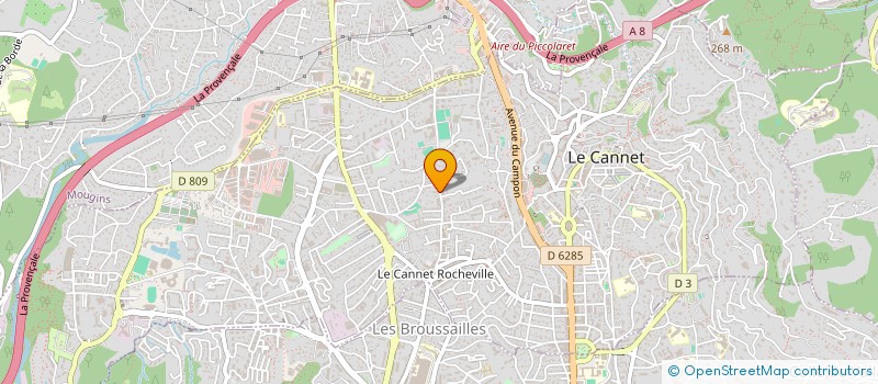 localisation de l'entreprise MONSIEUR NABIL BETTARCHA à LE CANNET