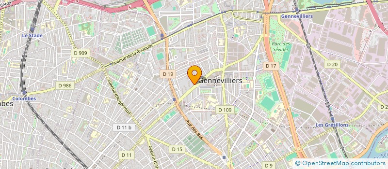 localisation de l'entreprise MONSIEUR NABIL BOUDOUMA  GENNEVILLIERS
