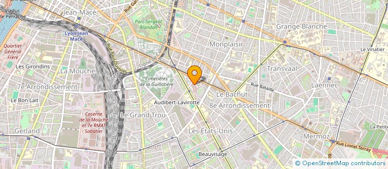 localisation de l'entreprise MONSIEUR NABIL BOUKERKER  LYON 8EME