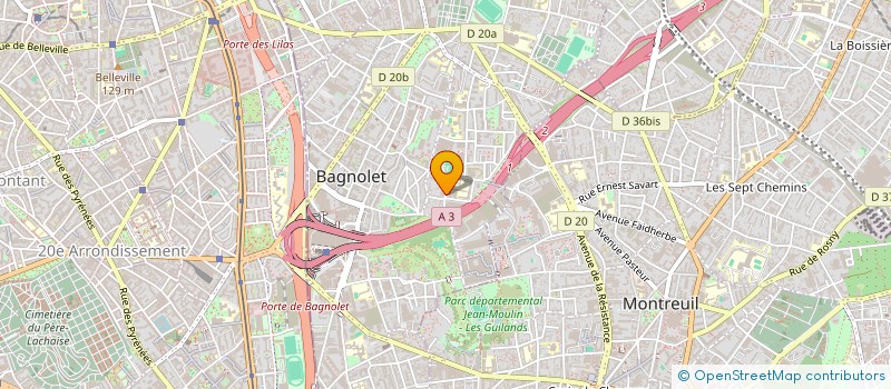 localisation de l'entreprise MONSIEUR NABIL BOUSKRI à BAGNOLET