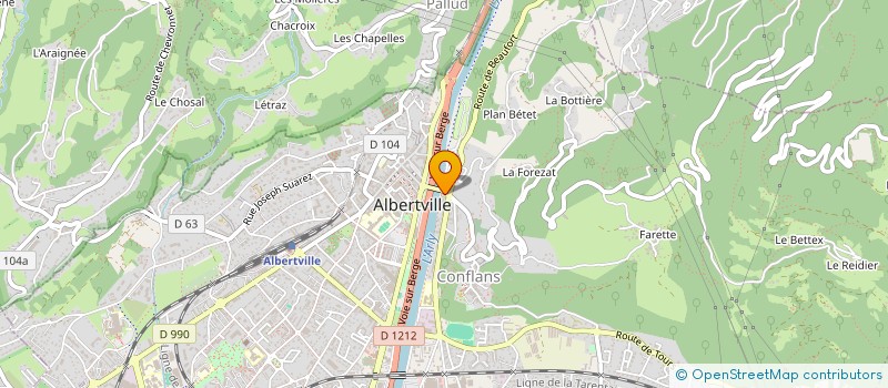 localisation de l'entreprise MONSIEUR NABIL BRIOUA  ALBERTVILLE