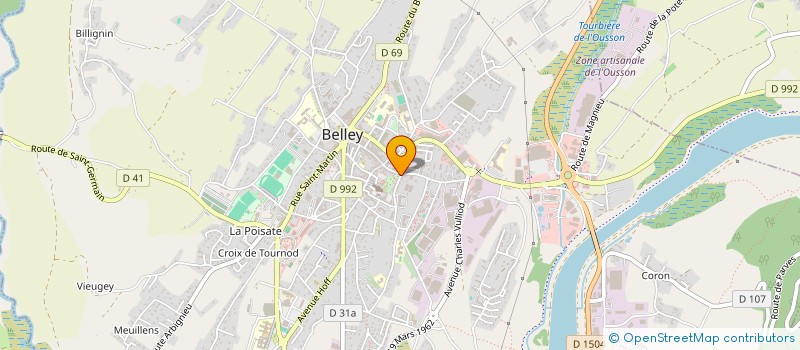 localisation de l'entreprise MONSIEUR NABIL DJEBBAR à BELLEY