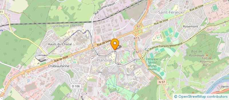 localisation de l'entreprise MONSIEUR NABIL DJEDID  BESANCON