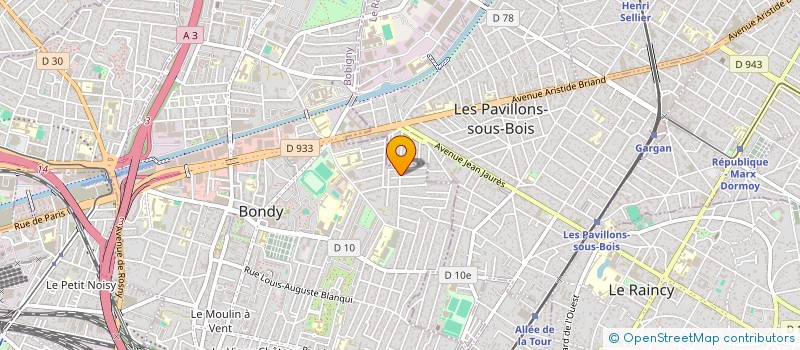 localisation de l'entreprise MONSIEUR NABIL DRIF  BONDY