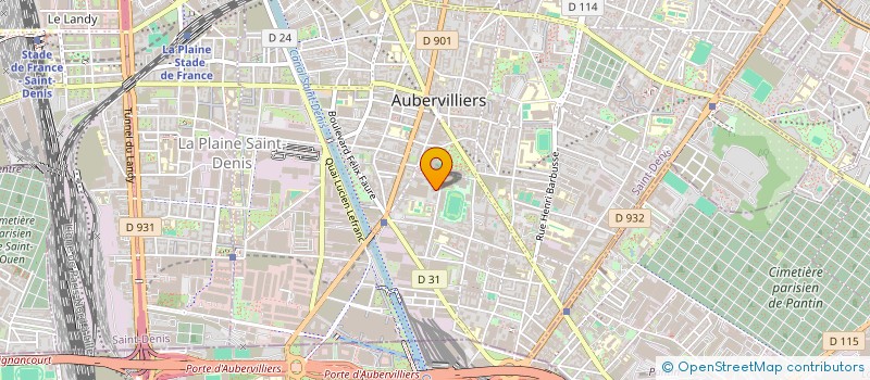 localisation de l'entreprise MONSIEUR NABIL EL AYEB  AUBERVILLIERS