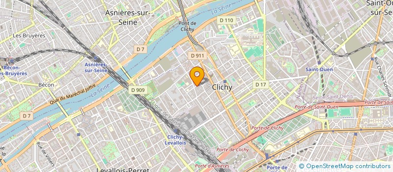 localisation de l'entreprise MONSIEUR NABIL EL MEKKI à CLICHY