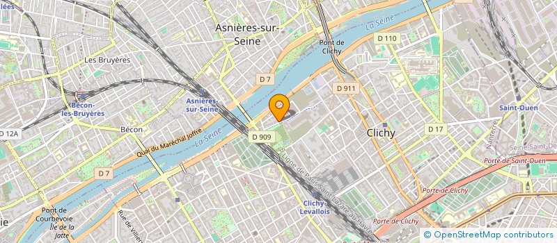 localisation de l'entreprise MONSIEUR NABIL EL MOUJAHID à CLICHY