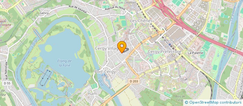 localisation de l'entreprise MONSIEUR NABIL EZZIYANI  CERGY