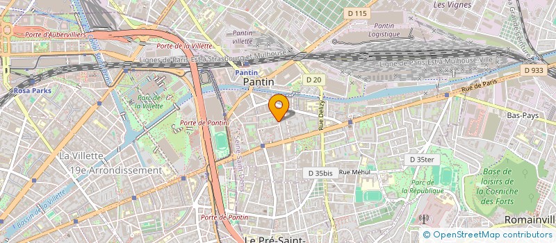 localisation de l'entreprise MONSIEUR NABIL HABIBI  PANTIN