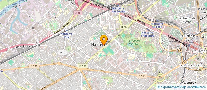 localisation de l'entreprise MONSIEUR NABIL HENDEL  NANTERRE