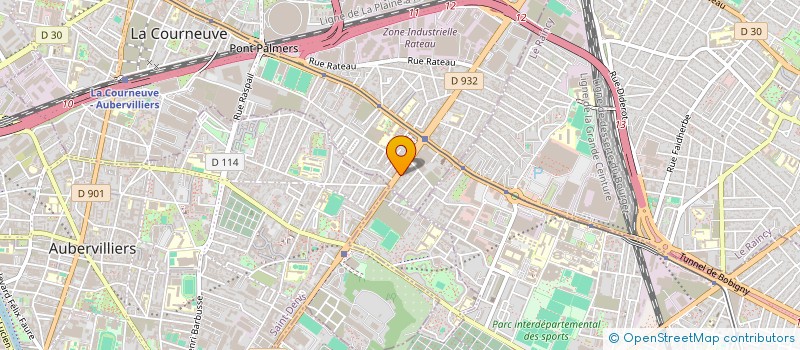 localisation de l'entreprise MONSIEUR NABIL KHALAF MAHMOUD HAMAD à LA COURNEUVE