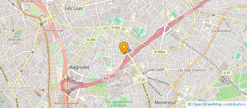 localisation de l'entreprise MONSIEUR NABIL KHERBACH à BAGNOLET