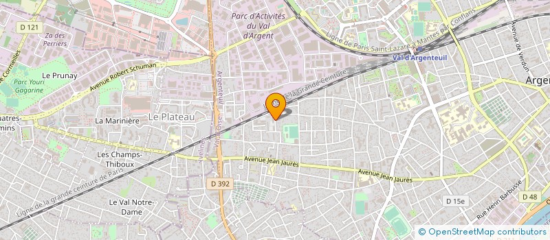 localisation de l'entreprise MONSIEUR NABIL LAOULABANE  ARGENTEUIL