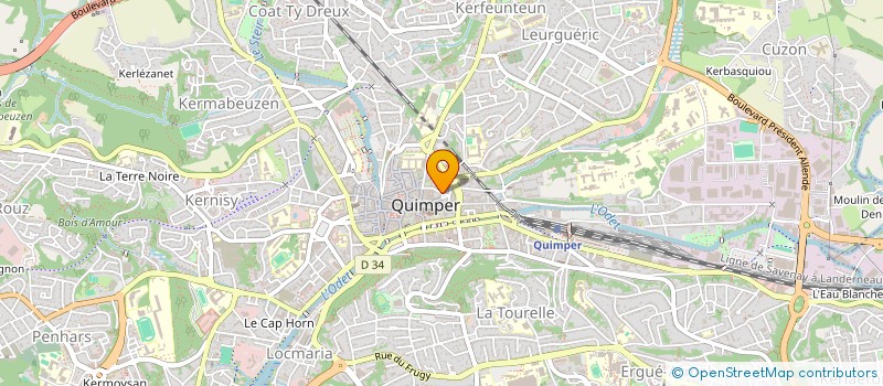 localisation de l'entreprise MONSIEUR NABIL LEHARANI à QUIMPER