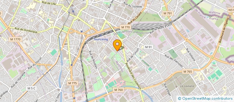 localisation de l'entreprise MONSIEUR NABIL MEFTAHI  TOURCOING