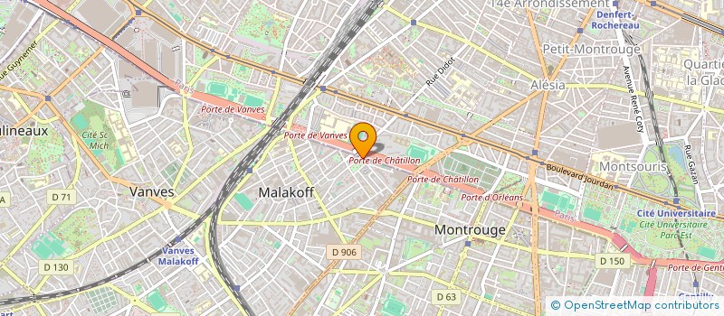 localisation de l'entreprise MONSIEUR NABIL OUACHEK  MALAKOFF