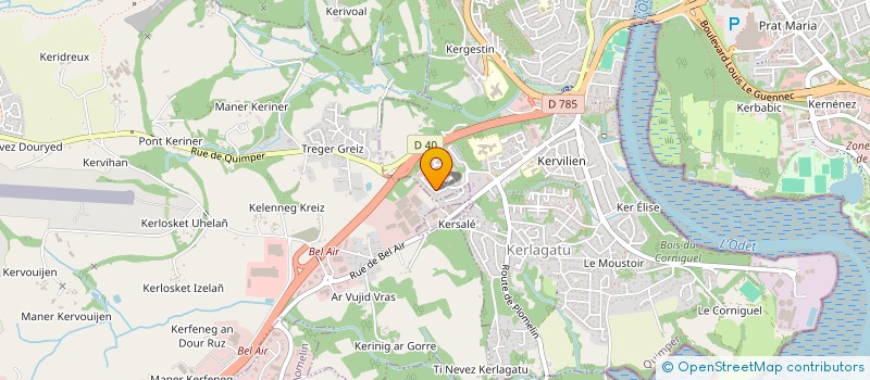 localisation de l'entreprise MONSIEUR NABIL OUATI  QUIMPER