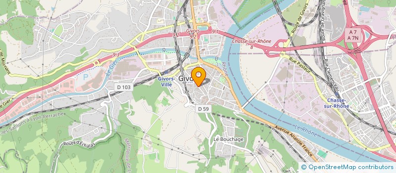 localisation de l'entreprise MONSIEUR NABIL SANCHEZ MOHAND à GIVORS