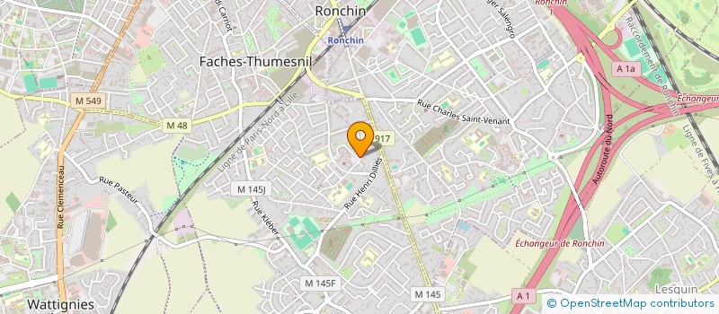 localisation de l'entreprise MONSIEUR NABIL TAGHAKE  FACHES-THUMESNIL