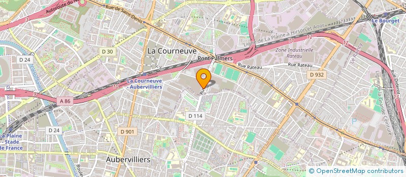 localisation de l'entreprise MONSIEUR NABIL YOUSFI  LA COURNEUVE