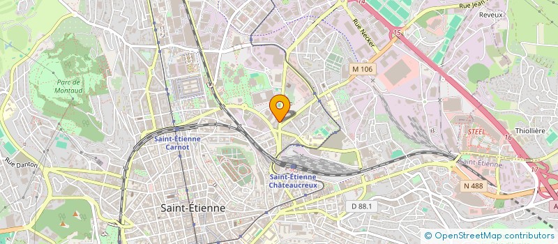 localisation de l'entreprise MONSIEUR NABIL ZEGHMAR  SAINT-ETIENNE