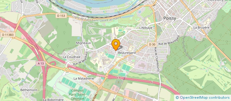 localisation de l'entreprise MONSIEUR NABILE BENRAHLA  POISSY