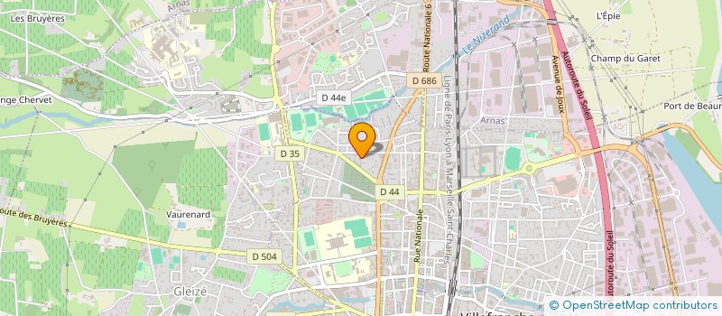 localisation de l'entreprise MONSIEUR NABILE JERRARI  VILLEFRANCHE-SUR-SAONE