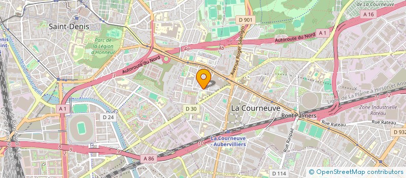 localisation de l'entreprise MONSIEUR NABIULLAH NIAZI à LA COURNEUVE