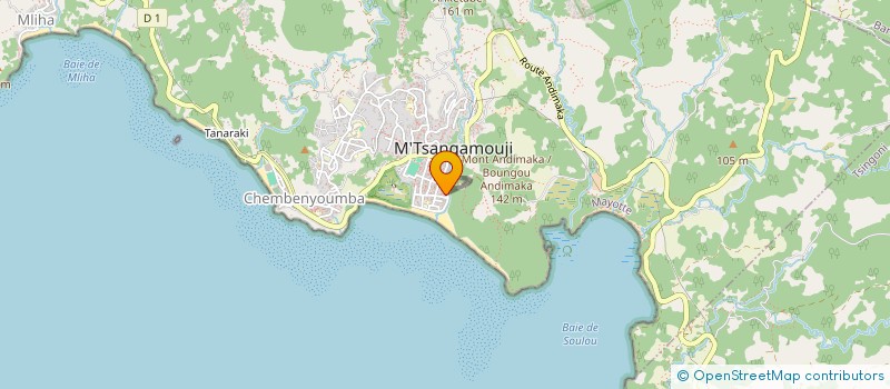 localisation de l'entreprise MONSIEUR NABOUHANI SAINDOU à BANDRABOUA