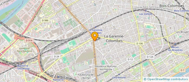 localisation de l'entreprise MONSIEUR NACER BAZIZ à LA GARENNE-COLOMBES