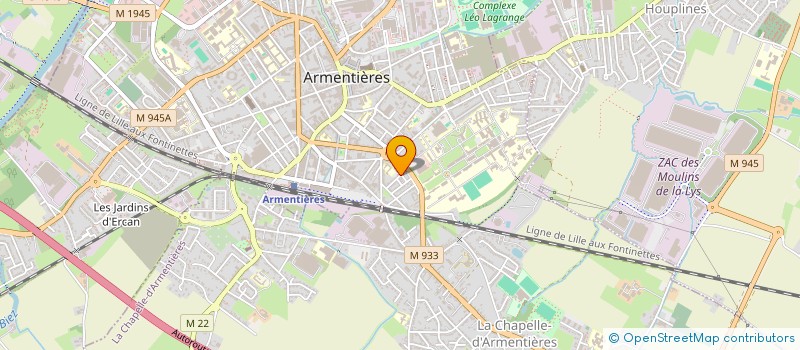 localisation de l'entreprise MONSIEUR NACER BENAYADA  ARMENTIERES