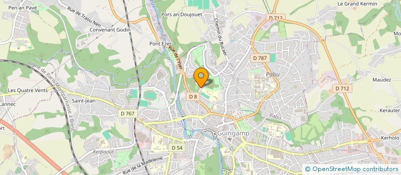 localisation de l'entreprise MONSIEUR NACER BENKADDOUR  GUINGAMP