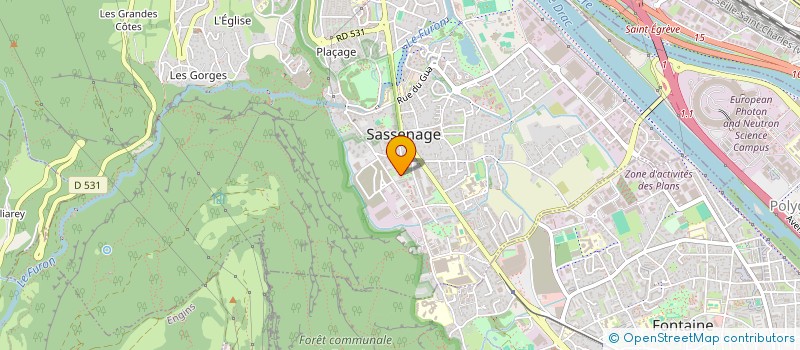 localisation de l'entreprise MONSIEUR NACER BENKREIRA  SASSENAGE