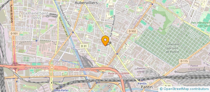 localisation de l'entreprise MONSIEUR NACER BOUSBAINE à AUBERVILLIERS