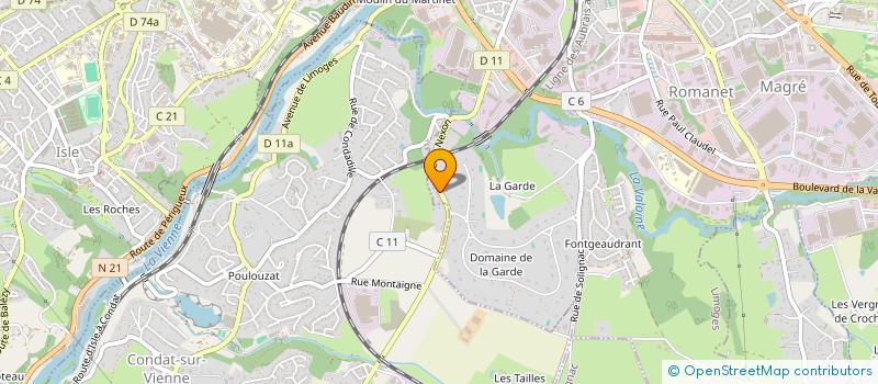 localisation de l'entreprise MONSIEUR NACER CHERDOUD à LIMOGES