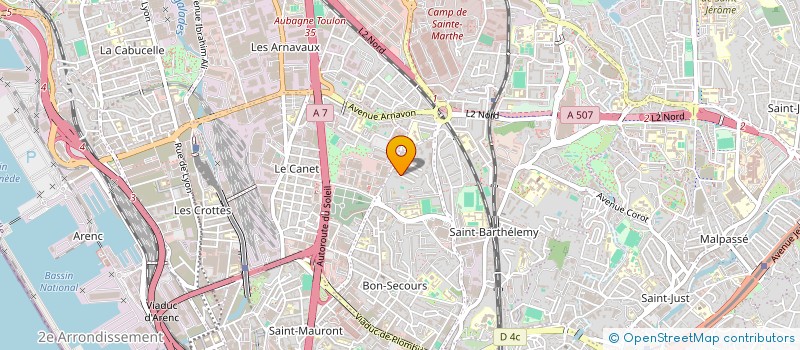 localisation de l'entreprise MONSIEUR NACER EDDINE CHABOUNI  MARSEILLE